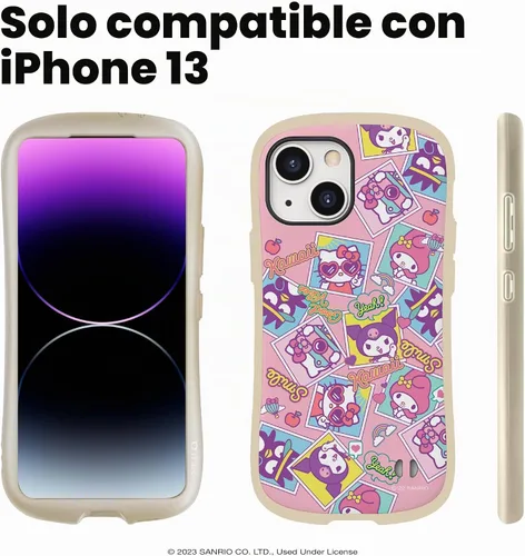 Vista 2 de iFace Hello Kitty & Friends - Funda protectora para iPhone 13 (6.1 pulgadas), bonita funda protectora de doble capa a prueba de golpes