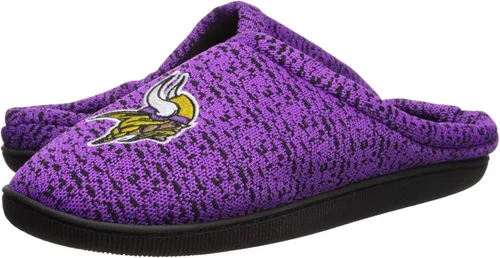 Vista 62 de FOCO NFL - Pantuflas para hombre con suela Cupsole tejidas en poliéster