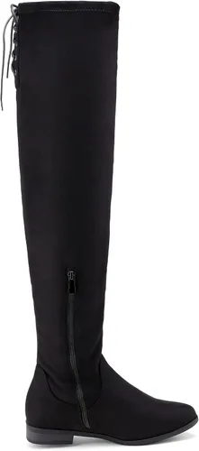 Vista 3 de DREAM PAIRS - Botas de equitación por encima de la rodilla con tacón bajo de bloque para mujer