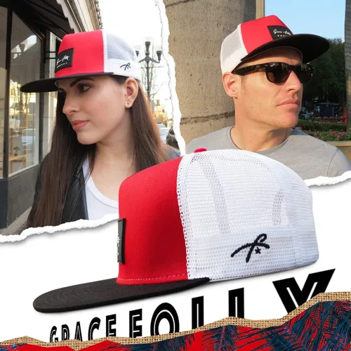 Vista 22 de Grace Folly - Gorra trucker unisex gorra de malla con cierre trasero