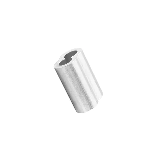 Vista 3 de Luomorgo 50 piezas de 3/16 "manga de lazo de crimpado de aluminio, mangas de cuerda de alambre, bucles de casquillo de cable, casquillos de crimpado