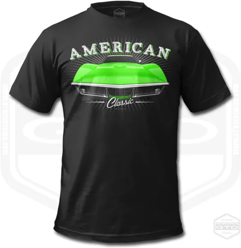 Vista 5 de 1968 Corvette Stingray Tribute - Camiseta para hombre, color negro Idea de regalo para fanáticos del coche americano S-6XL Fabricado en Estados