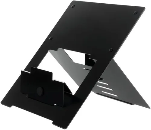 Vista 4 de R-Go Riser - Soporte ergonómico para laptop, aluminio ultrafino, elevador portátil ajustable para escritorio, compatible con MacBook de 10-22