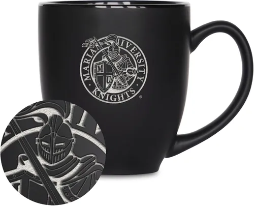 Vista 391 de Rico Industries - Taza de cerámica mate negra con grabado láser estándar de 15oz para NCAA (escuelas T & U) - Para bebidas calientes o frías