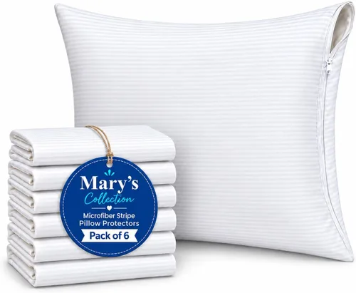 Vista 12 de Juego de 2 protectores de almohada impermeables con cremallera