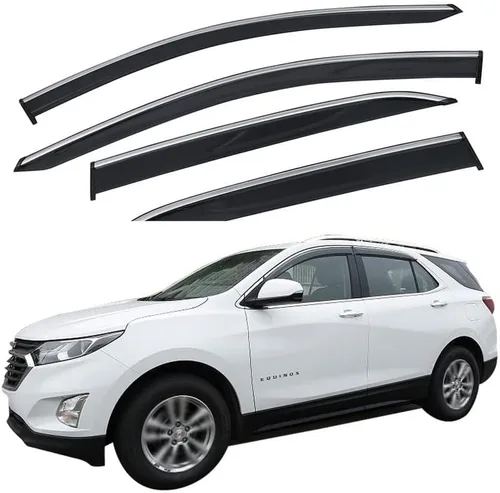 Vista 11 de Deflectores de ventana compatibles con Chevrolet Equinox 2005-2009 protector de deflector de ventana para ventana de sol y lluvia