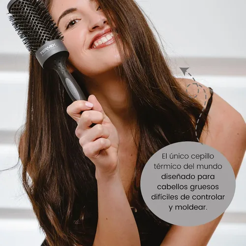 Vista 6 de Termix Evolution Plus 0.472 in- Cepillo para cabello grueso con cerdas ionizadas para cabello grueso y difícil de manejar