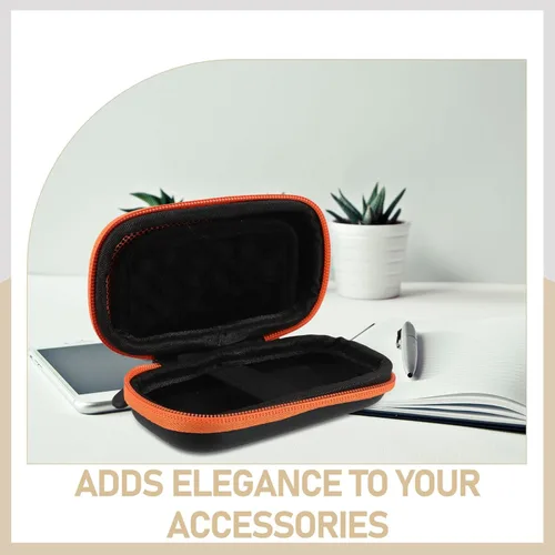 Vista 3 de SEWACC Estuche portátil para disco duro con protección de carcasa rígida, carcasa compacta para SSD pequeña para viajes, bolsa de almacenamiento a