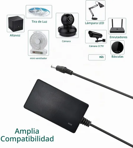 Vista 2 de 2 Pack HZHFCB Adaptador de fuente de alimentación de 24V 24 voltios 2A Adaptador de fuente de alimentación Convertidor AC a DC Transformador Entrada