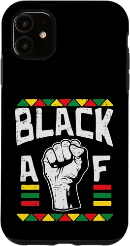 Vista 8 de Black AF Fist Dashiki Kente Pride BLM African American Gift Case for iPhone 17