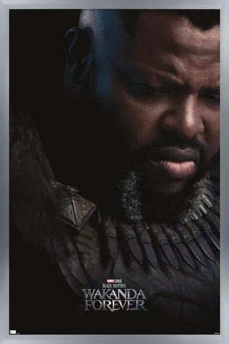 Vista 11 de Trends International Marvel Black Panther: Wakanda Forever - Póster de una hoja de M'Baku Versión enmarcada Barnwood