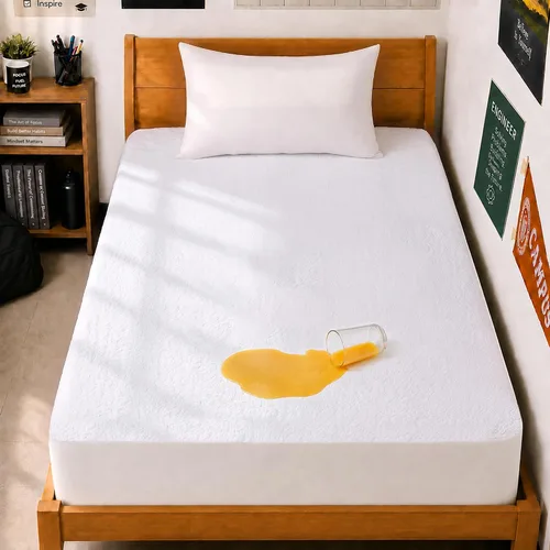 Vista 14 de Utopia Bedding – Protector impermeable de colchón tamaño individual, funda de colchón de terry premium de 200 GSM, transpirable, estilo ajustado