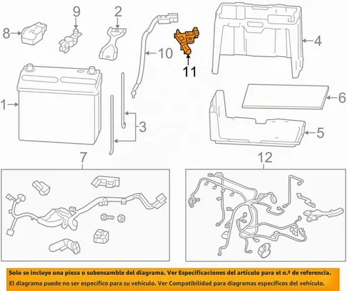 Vista 2 de Producto original Honda sensor original de batería Honda 38920-TR0-A02