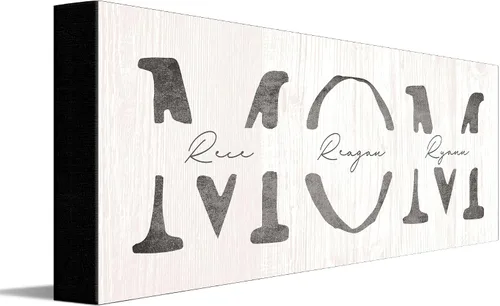 Vista 32 de Personal-Prints Arte Personalizado de PAPÁ e Hijos Personalizado con Todos los Nombres de los Niños Regalo Único y Personalizado para el Día