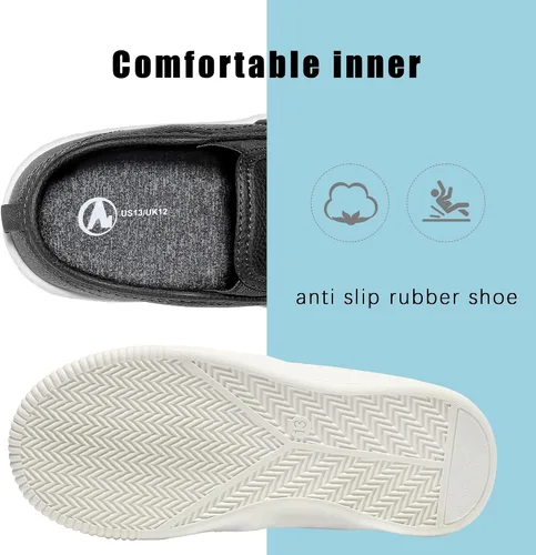 Vista 2 de HOMEHOT Zapatos deportivos de vestir casuales de piel sintética para niños (niños pequeños, niños grandes, niños pequeños)