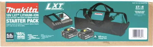 Vista 8 de Makita BL1850BDC2X - Batería de iones de litio LXT® de 18 V y cargador óptimo rápido (5.0 Ah)