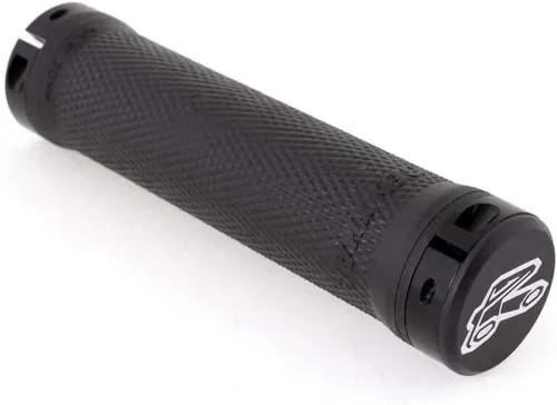 Vista 2 de Renthal Grip Tech Lock On - Puños para manillar de bicicleta, color gris, compuesto mediano