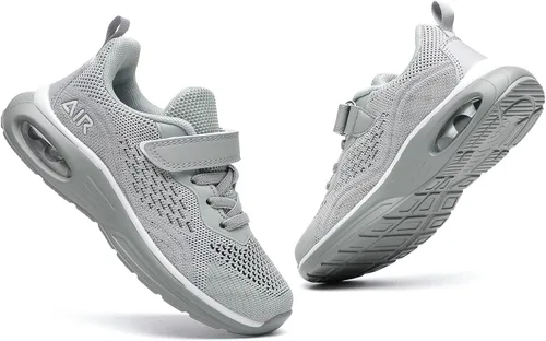 Vista 7 de SoGoNati Tenis deportivos de aire para niños, ligeros, transpirables, sin cordones, para correr, deportes, caminar (niño pequeñoniño grande)