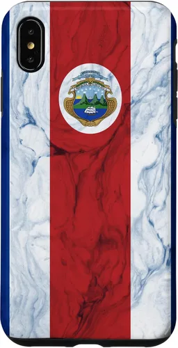 Vista 11 de Bandera de Costa Rica y fondo elegante - Funda del orgullo costarricense para iPhone 17