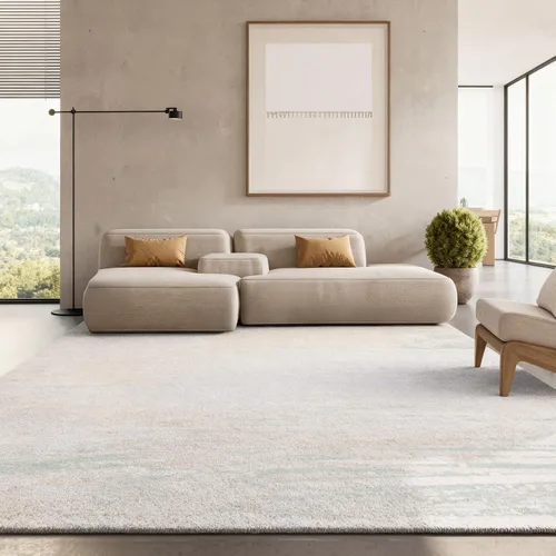 Vista 48 de SAFAVIEH Colección Adirondack Alfombra de Pasillo - 2'1" x 6', Marfil y Salvia, Diseño Abstracto Moderno, No Desprende Pelusa y Fácil Cuidado, Ideal