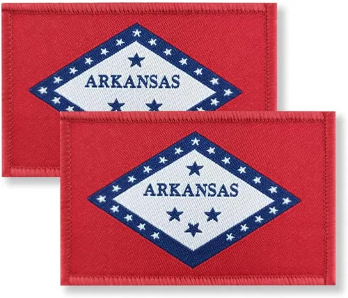Vista 5 de Overdecor Parche de bandera de Alabama - Parches militares tácticos - Cierre de velcro, paquete de 2