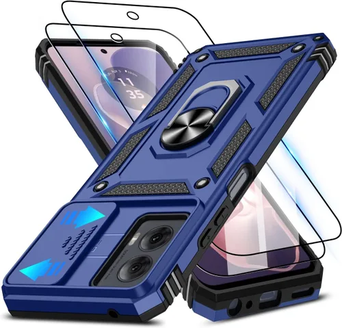 Vista 158 de ATUMP for Moto G-Play-2024 Case with Camera Lens Cover & HD Screen Protector(2 Pcs), [10FT Military Grade Drop Protection] Magnetic Ring Holder