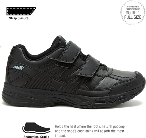 Vista 2 de Avia Avi-Union II - Zapatos antideslizantes con correa para mujer cómodos zapatos de seguridad para el trabajo enfermería restaurantes y caminar