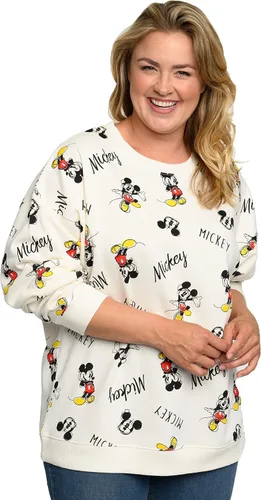 Vista 5 de Disney Sudadera de forro polar ligera de Mickey Mouse para mujer, talla grande