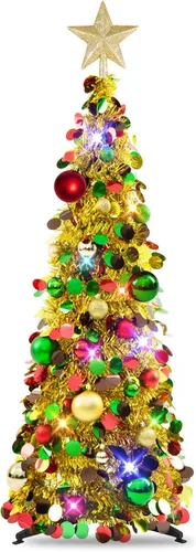 Vista 11 de N&T Nieting - Árbol de Navidad de oropel Negro