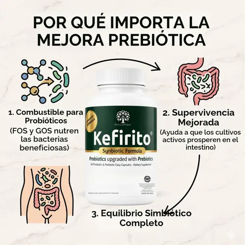 Vista 6 de Spirit of The Forest Kefirito Daily Synbiotic Probiotic Prebiotic 60ct