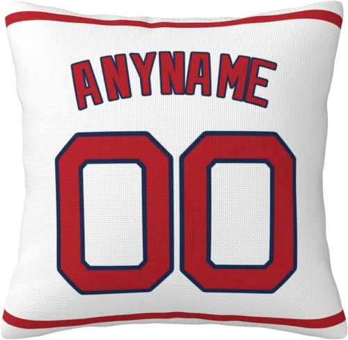 Vista 8 de Funda de almohada personalizada: Funda de almohada personalizada con cualquier nombre y número, regalo personalizado para fanáticos