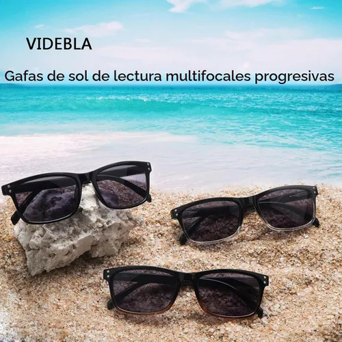 Vista 6 de Paquete de 3 lentes de sol progresivos de lectura multienfoque para mujeres y hombres, protección UV, multifocales, lentes de lectura solar
