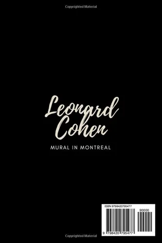 Vista 2 de Leonard Cohen Notebook Leonard Cohen Mural in Montreal