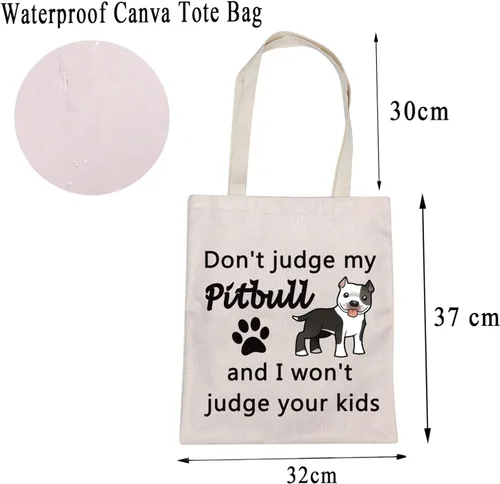 Vista 5 de MBMSO Pitbull Bolsa de mano Pitbull Regalos para amantes de los perros Pitbull Regalos para mamá Pitbull Regalos para propietarios de Pitbull