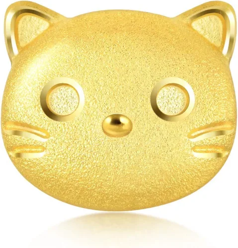 Vista 2 de Chow Sang Sang 9999 - Aretes de oro macizo de 24 quilates 91938E se venden solos no pares