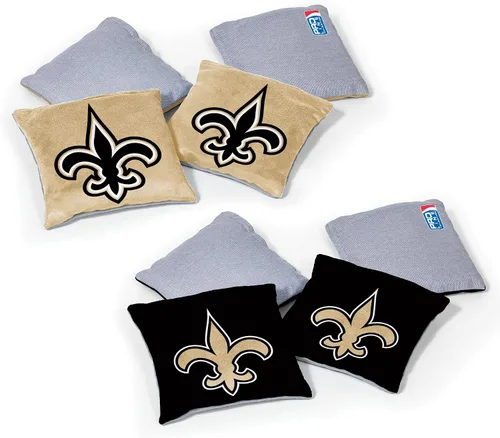 Vista 17 de Wild Sports - Bolsas de frijoles de doble cara de fútbol americano profesional de la NFL, 8 unidades, bolsas de lanzamiento de primera calidad