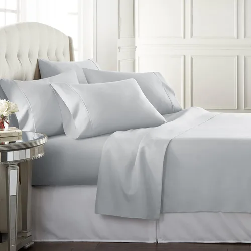 Vista 15 de Danjor Linens - Juego de sábanas tamaño completo para adolescentes, sábanas premium de hotel con 4 fundas de almohada, microfibra cepillada ligera