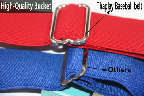 Vista 5 de Cinturón de béisbolsóftbol, cinturón de uniforme de tamaño ajustable para hombres, niños y jóvenes