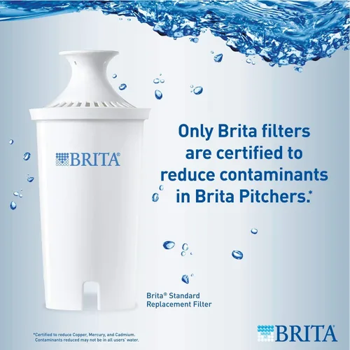 Vista 3 de Dispensador de agua UltraMax de Brita con 1 filtro, libre de BPA, gris, Gris