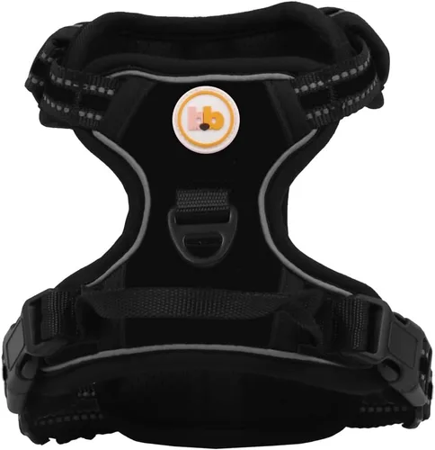 Vista 2 de Buddy's Best Arnés para perro, arnés sin tirones para mascotas, con 2 clips para correa, arnés ajustable suave acolchado reflectante de seguridad