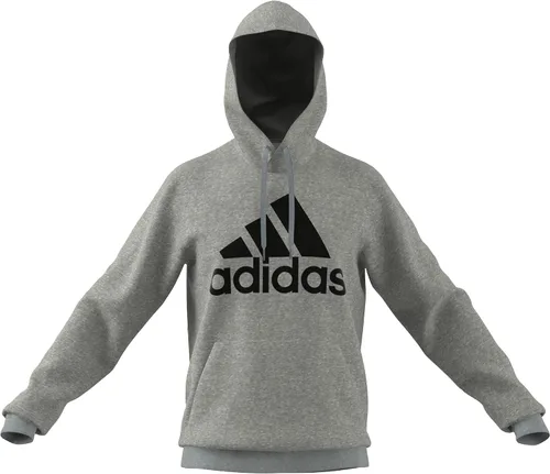 Vista 3 de adidas Sudadera con capucha de forro polar con logotipo grande