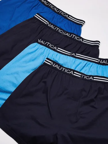 Vista 4 de Nautica Bóxer clásico de algodón suelto para hombre