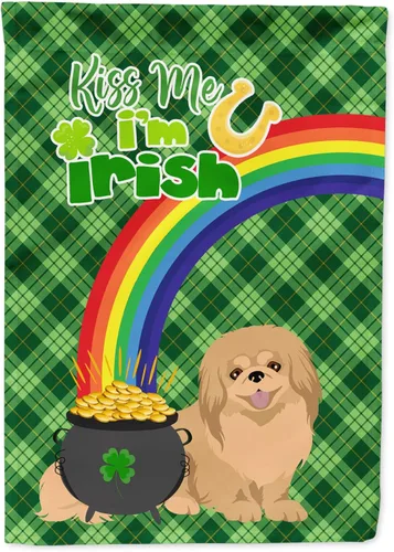 Vista 112 de Caroline's Treasures WDK4731GF - Bandera decorativa para jardín del día de San Patricio, color negro y tostado, Airedale Terrier, para jardín