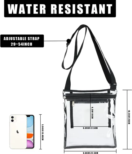 Vista 2 de Lingshare Clear Bag For Stadium Events Clear Bags for Women
