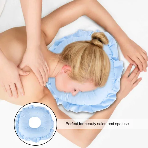 Vista 3 de Dioche Poliéster Face Relax Almohada SPA SPA Masaje Almohada ahuecada Almohada de descanso para siesta Cojín de masaje Almohada de masaje Belleza