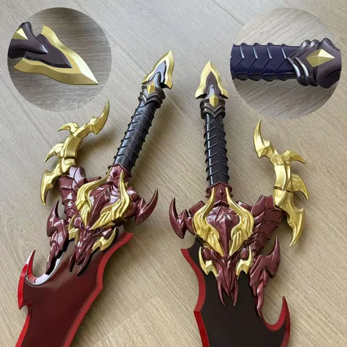 Vista 6 de Anime Baran - Juego de dos piezas de espadas dobles para colección, cosplay