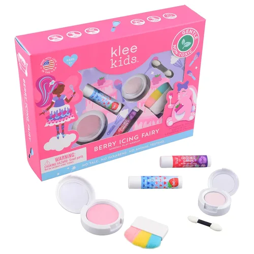 Vista 2 de Luna Star Klee - Kit de maquillaje para niños. Suave y no tóxico. Apto para niños. Fabricado en Estados Unidos (Berry Icing Fairy)