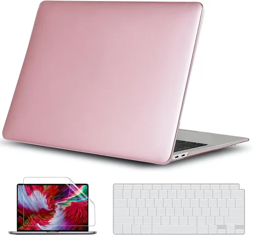 Vista 32 de GVTECH Funda para MacBook Air de 13 pulgadas (2010-2017) A1369 A1466 carcasa rígida de plástico, carcasa negra