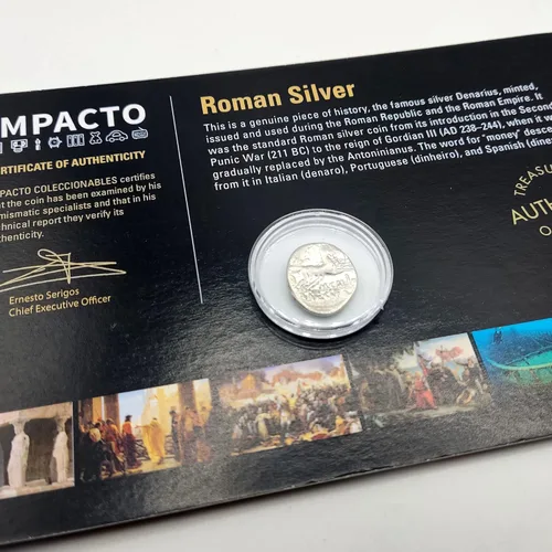 Vista 4 de IMPACTO COLECCIONABLES - 1 Monedas de Denario Romano Antiguo - La República Romana 509-27 a. C