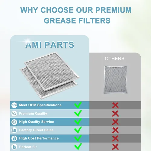 Vista 6 de 2 paquetes de filtros de aluminio para campana extractora 97006931 Reemplazo Compatible con filtro de grasa para campana extractora Bro-an Nu-tone